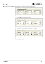 Preview for 27 page of Datcon DT1010 Series Operating Instructions Manual