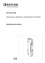 Предварительный просмотр 1 страницы Datcon DT1012 IP Operating Instructions Manual