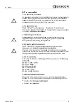 Предварительный просмотр 5 страницы Datcon DT1012 IP Operating Instructions Manual