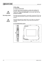 Предварительный просмотр 10 страницы Datcon DT1012 IP Operating Instructions Manual