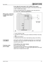 Предварительный просмотр 17 страницы Datcon DT1012 IP Operating Instructions Manual