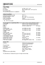 Preview for 24 page of Datcon DT1102 (PS) Operating Instructions Manual