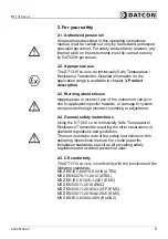 Предварительный просмотр 5 страницы Datcon DT1310 Series Operating Instructions Manual