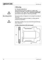 Предварительный просмотр 12 страницы Datcon DT1310 Series Operating Instructions Manual