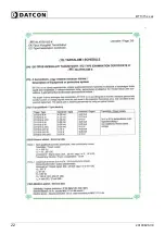 Preview for 22 page of Datcon DT1315 Series Operating Instructions Manual