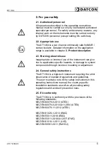 Preview for 5 page of Datcon DT1364 Operating Instructions Manual