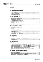 Preview for 2 page of Datcon DT1400 Series Operating Instructions Manual