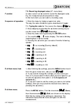 Preview for 37 page of Datcon DT1400 Series Operating Instructions Manual