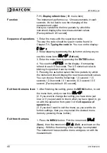 Preview for 40 page of Datcon DT1400 Series Operating Instructions Manual