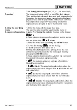 Preview for 41 page of Datcon DT1400 Series Operating Instructions Manual