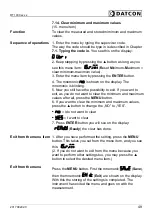 Preview for 49 page of Datcon DT1400 Series Operating Instructions Manual