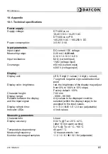 Preview for 65 page of Datcon DT1400 Series Operating Instructions Manual