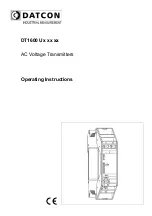 Datcon DT1600 U Series Operating Instructions Manual preview