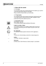 Preview for 4 page of Datcon DT2500 Series Operating Manual