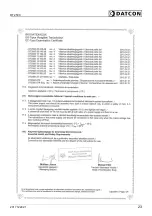 Preview for 23 page of Datcon DT2500 Series Operating Manual