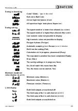 Preview for 23 page of Datcon DT4120 Series Operating Instructions Manual