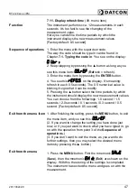 Preview for 47 page of Datcon DT4120 Series Operating Instructions Manual