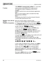 Preview for 62 page of Datcon DT4120 Series Operating Instructions Manual