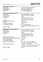 Preview for 81 page of Datcon DT4120 Series Operating Instructions Manual