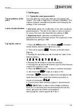 Preview for 23 page of Datcon DT4200 Operating Instructions Manual