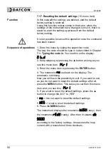 Preview for 56 page of Datcon DT4200 Operating Instructions Manual