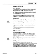 Preview for 57 page of Datcon DT4200 Operating Instructions Manual