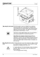 Preview for 12 page of Datcon DT7000 Operating Instructions Manual