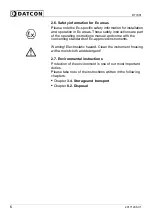 Preview for 6 page of Datcon DT7001 Operating Instructions Manual