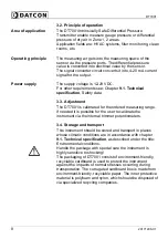 Preview for 8 page of Datcon DT7001 Operating Instructions Manual