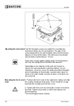 Preview for 12 page of Datcon DT7001 Operating Instructions Manual