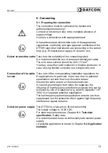 Preview for 13 page of Datcon DT7001 Operating Instructions Manual