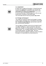 Preview for 9 page of Datcon DT9000 Operating Instructions Manual