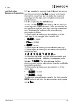 Preview for 35 page of Datcon DT9000 Operating Instructions Manual