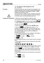 Preview for 42 page of Datcon DT9000 Operating Instructions Manual