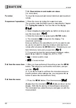 Preview for 60 page of Datcon DT9000 Operating Instructions Manual