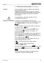 Preview for 61 page of Datcon DT9000 Operating Instructions Manual