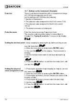 Preview for 72 page of Datcon DT9000 Operating Instructions Manual