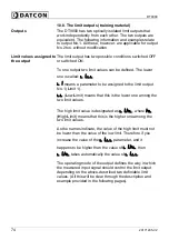 Preview for 74 page of Datcon DT9000 Operating Instructions Manual