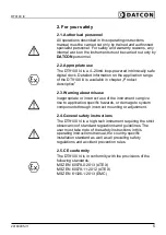 Preview for 5 page of Datcon DT9100 I4 Operating Instructions Manual