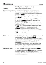 Preview for 38 page of Datcon DT9100 I4 Operating Instructions Manual