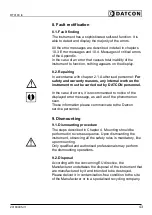 Preview for 43 page of Datcon DT9100 I4 Operating Instructions Manual