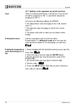 Preview for 74 page of Datcon DT9500 Operating Instructions Manual