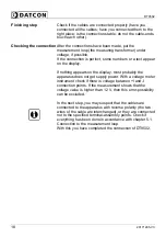 Preview for 18 page of Datcon DT9502 Operating Instructions Manual