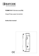 Datcon PQRM5100 11 U I Series Instruction Manual preview