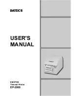 Предварительный просмотр 1 страницы Datecs EP-2000 User Manual