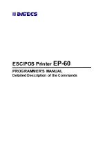 Datecs EP-60 Programmer'S Manual preview