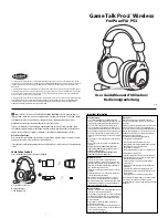 Предварительный просмотр 1 страницы Datel Talk Pro-2 Wireless User Manual