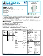 Datexel DAT 3016 Manual preview