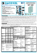 Preview for 1 page of Datexel DAT 4530 Manual