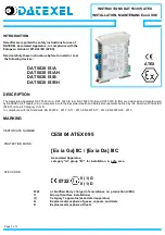 Datexel DAT 5030 IS/A Installation, Maintenance And Use  Instructions preview